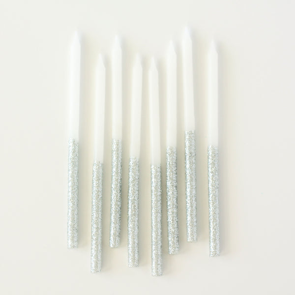 Glitter Dipped Candles